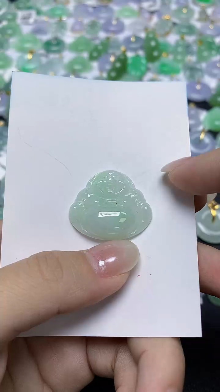 翡翠未镶嵌颈饰天然缅甸翡翠A货