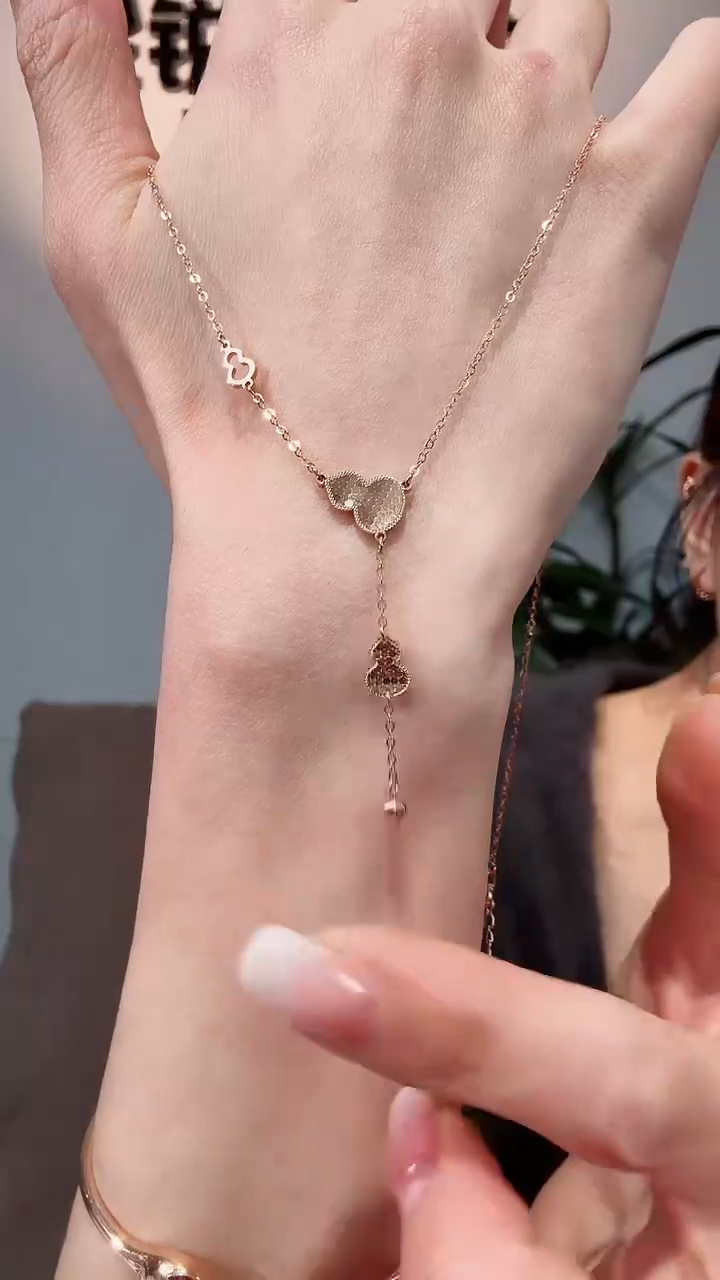 【闪购商品】18K金套链18K金爆闪葫芦套链