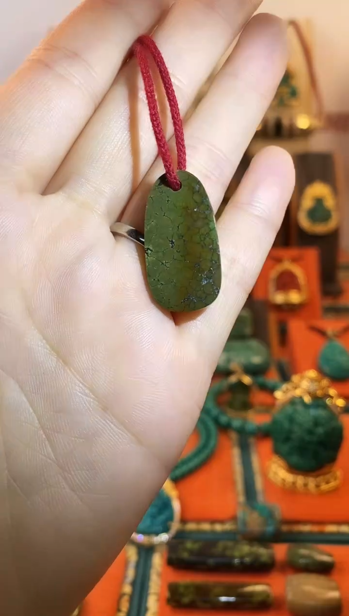 未镶嵌绿松石.网花 侧挂