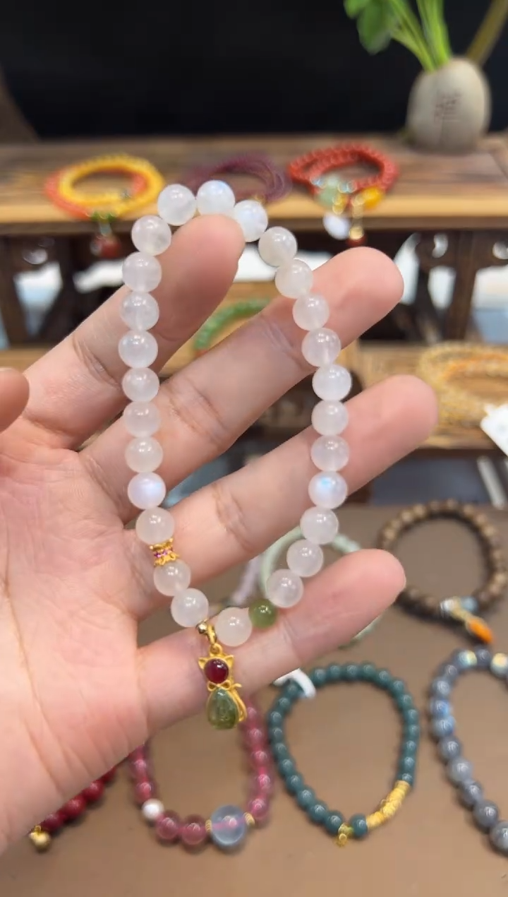 【闪购商品】长石手串未镶嵌@@手饰