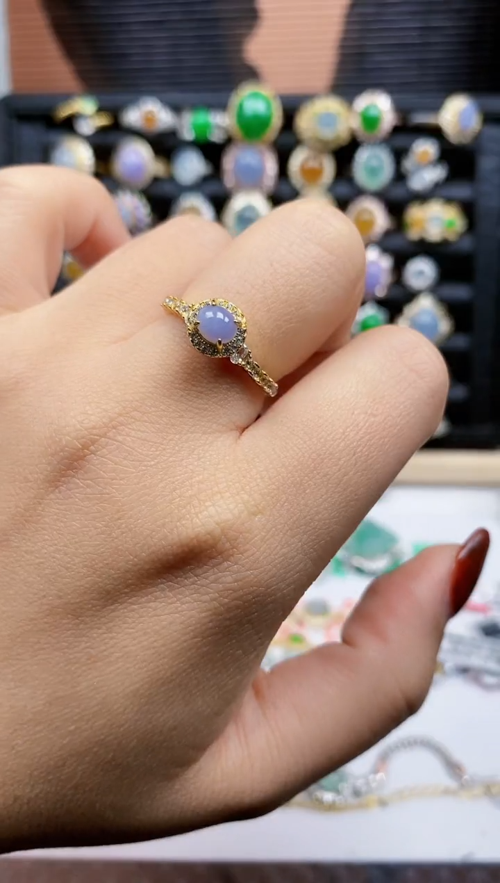 银S925镶嵌戒指翡翠39