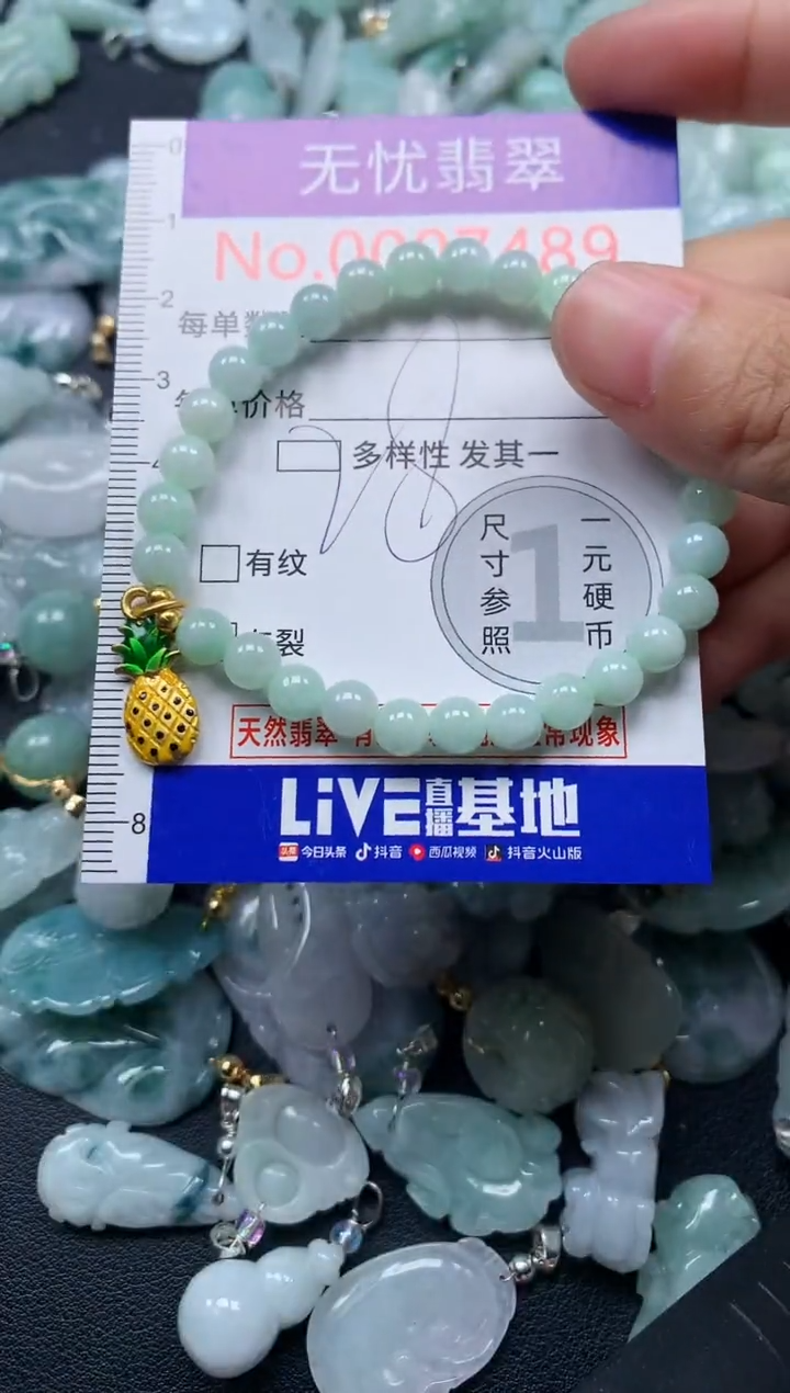 颈饰未镶嵌翡翠7489