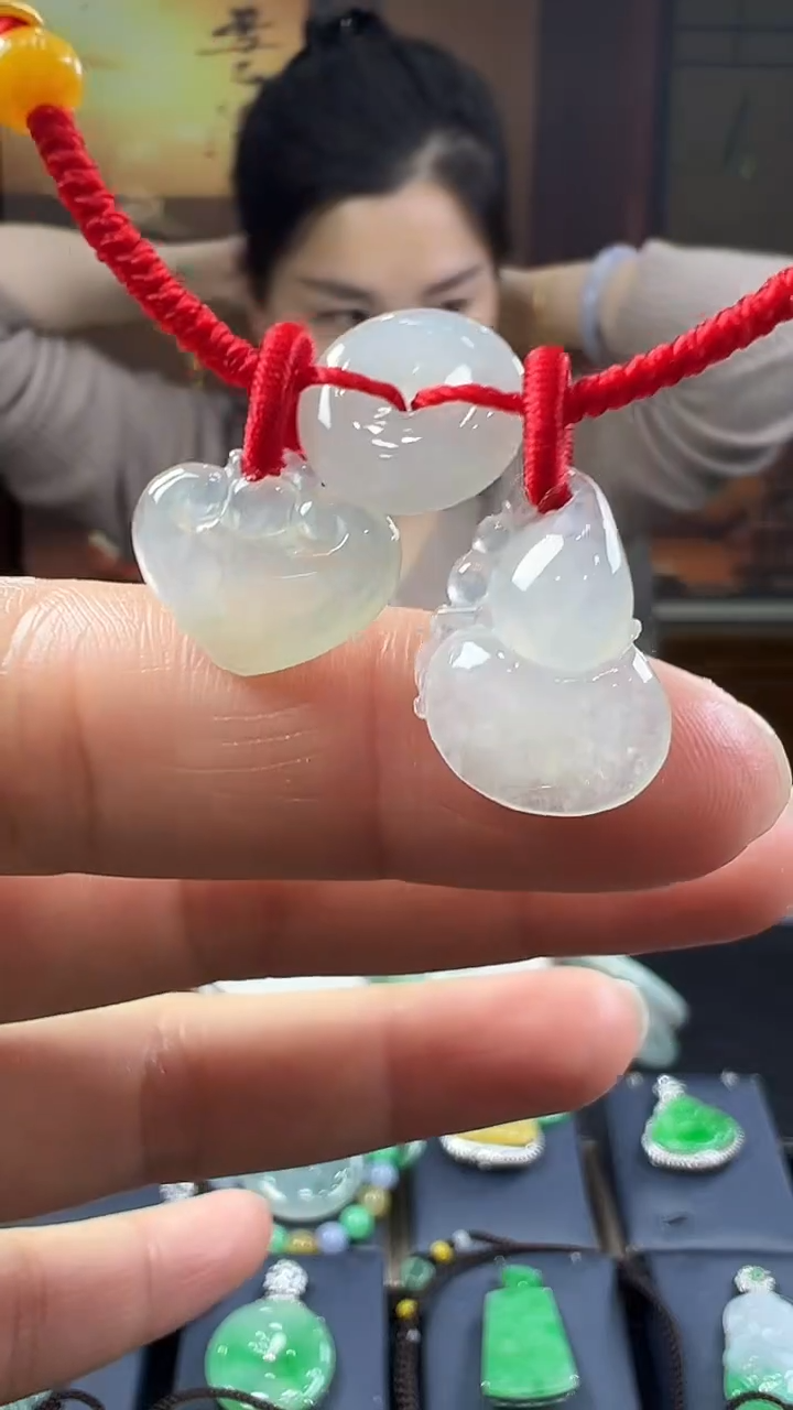 未镶嵌挂件翡翠脚链