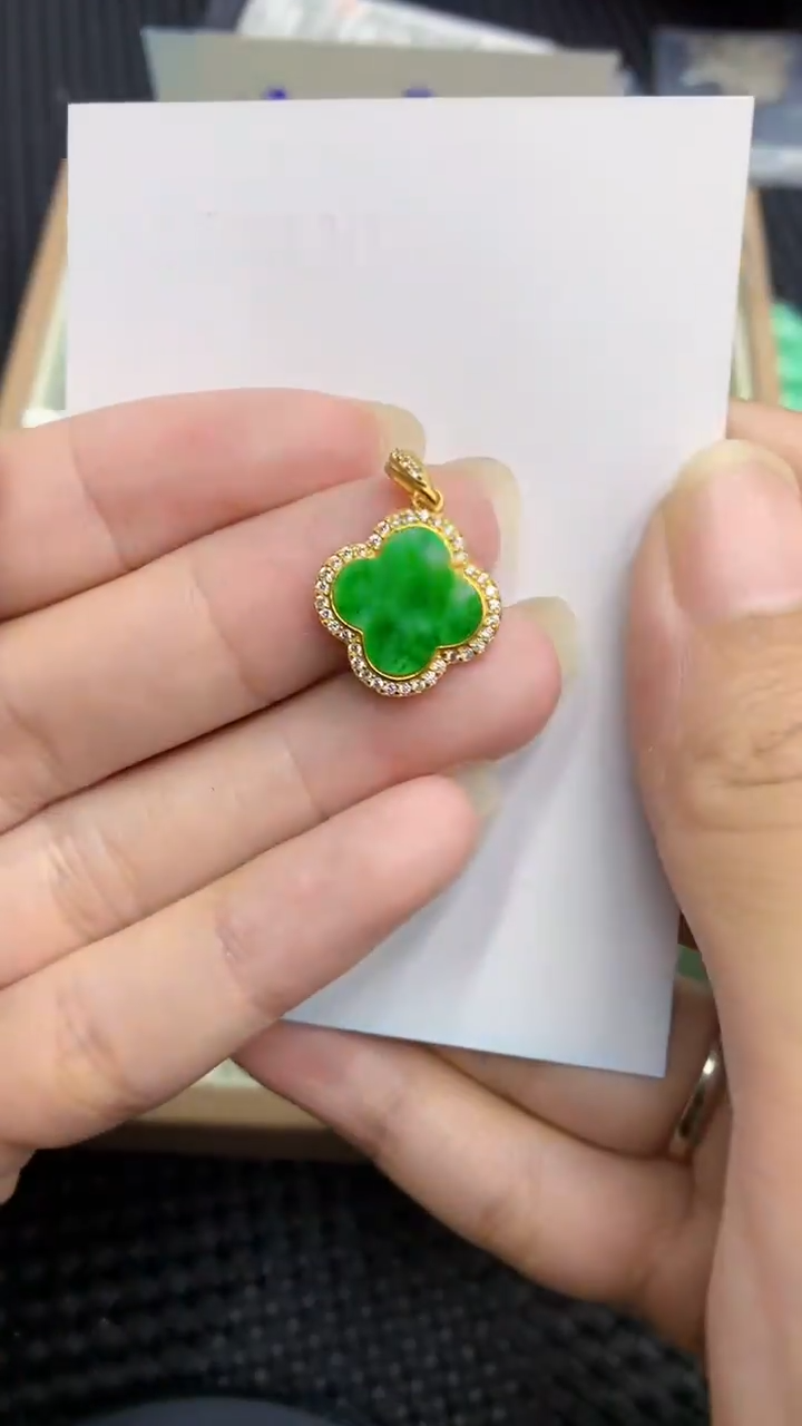 【闪购商品】翡翠颈饰银S925镶嵌            8