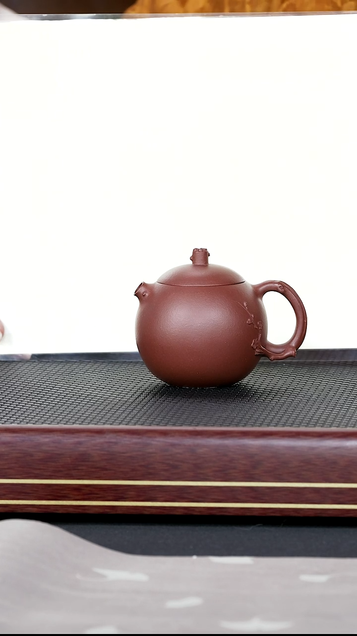 茶壶紫砂紫砂62 权寅陶记 梅西施 紫泥 180cc