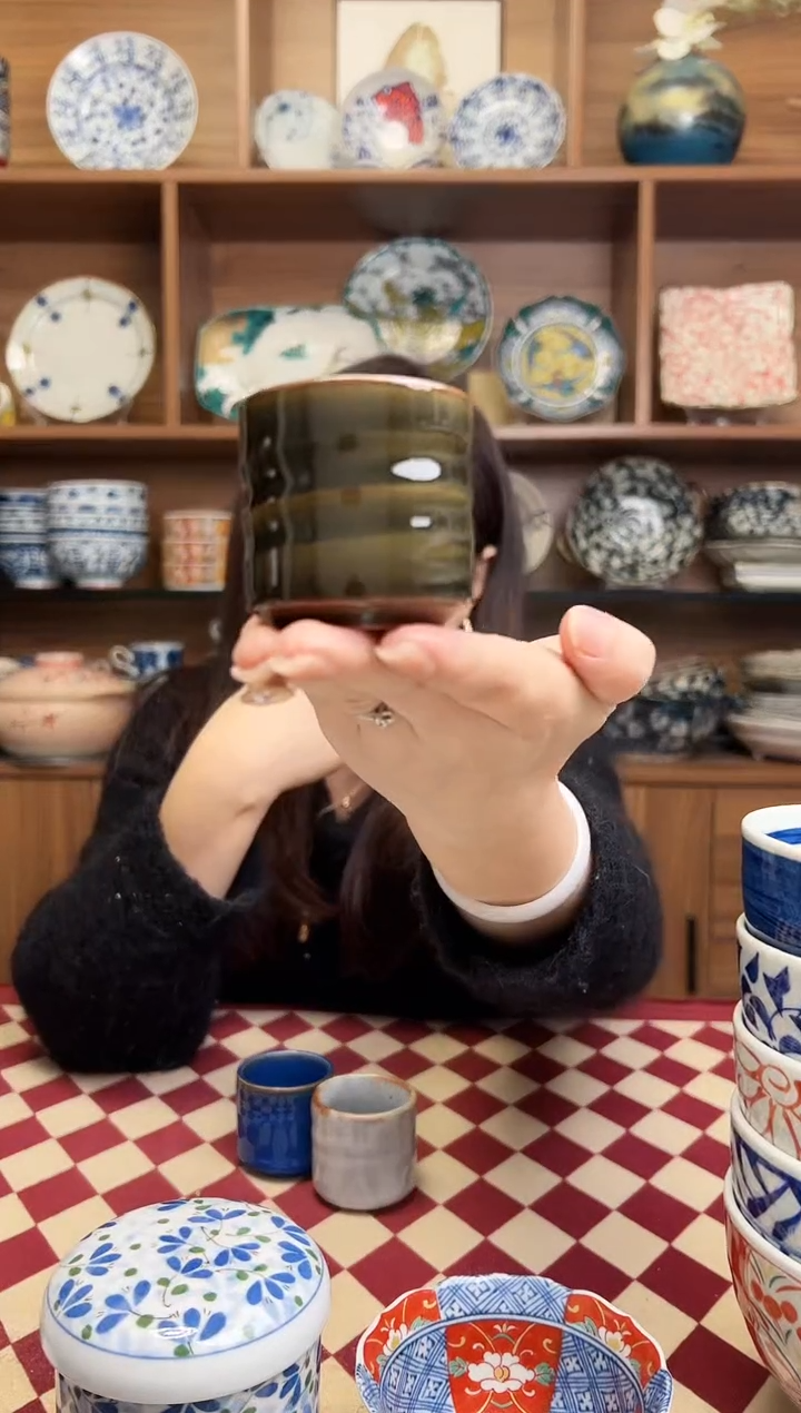 【闪购商品】瓷片织部志野   小酒杯     
