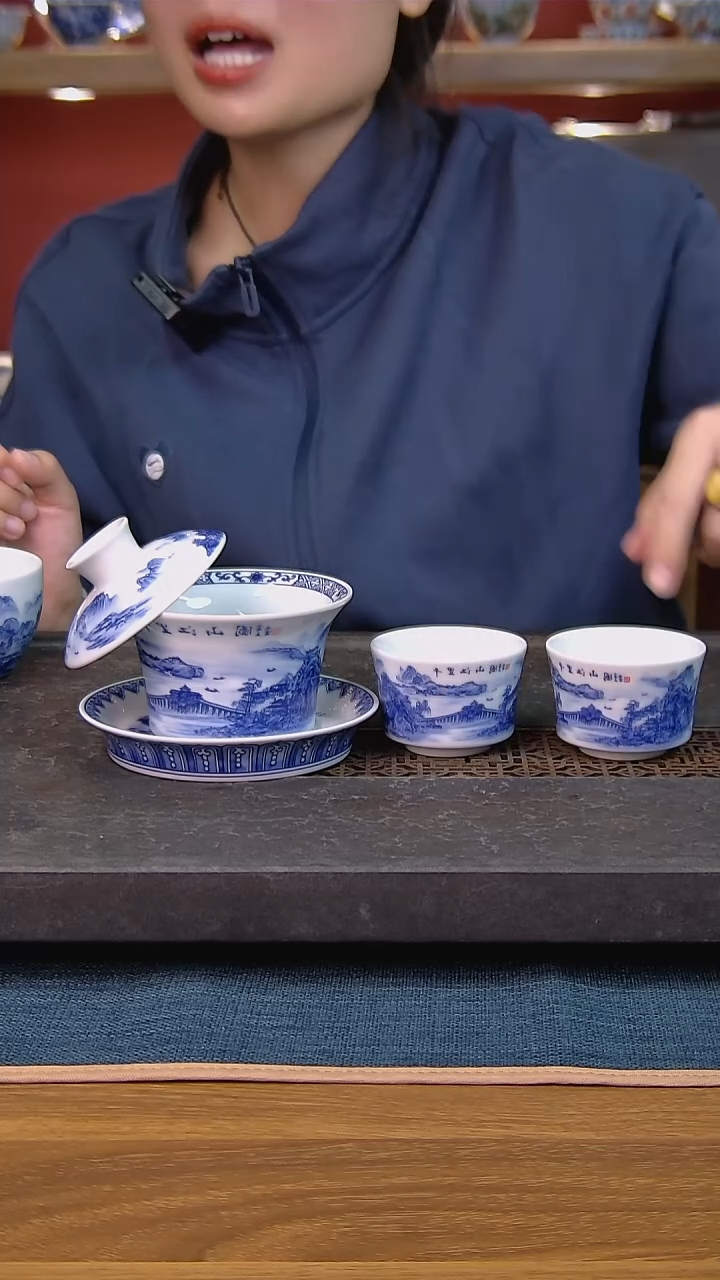 简装家用款3件套 白瓷陶瓷茶具