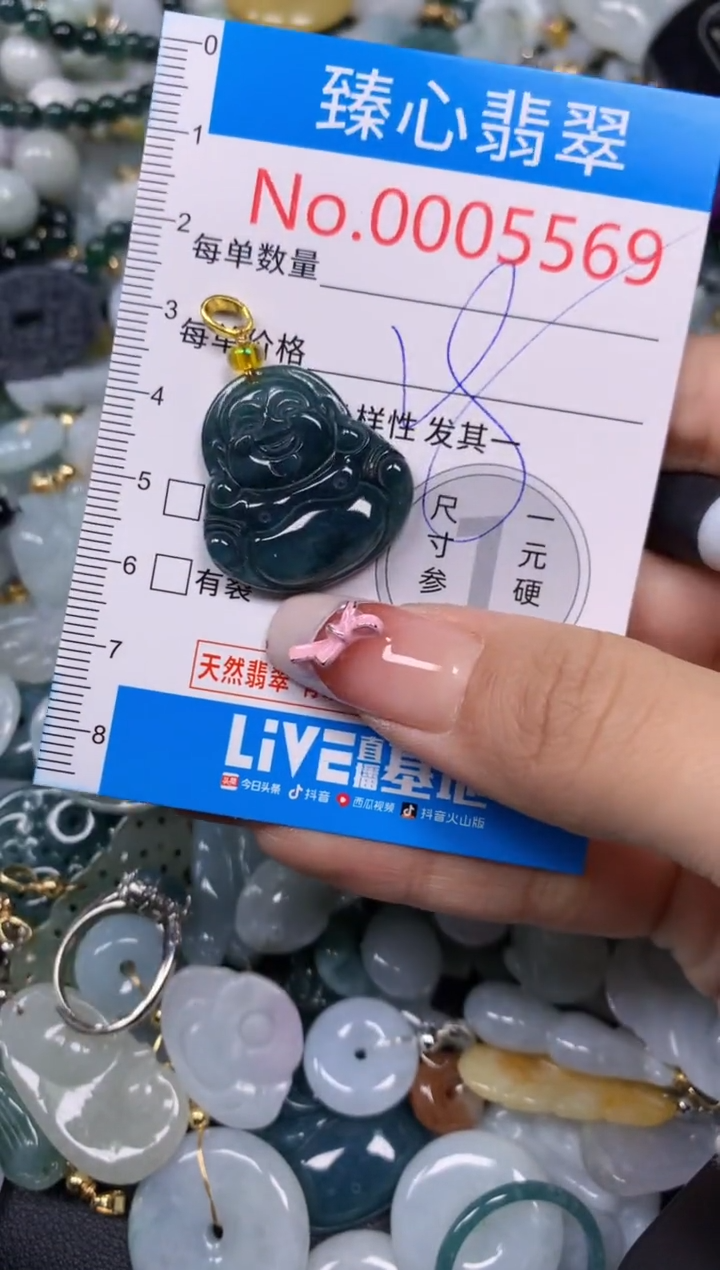 【闪购商品】翡翠颈饰未镶嵌含绳0005569