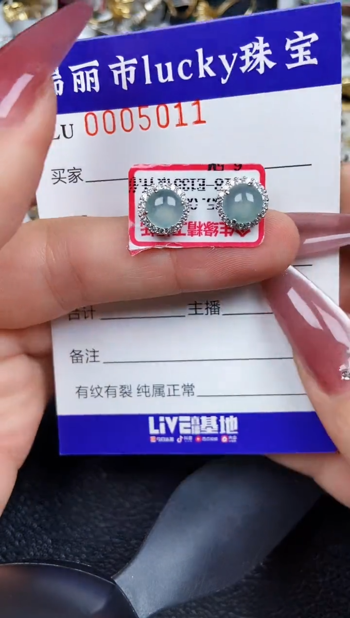 翡翠银S925镶嵌颈饰5011
