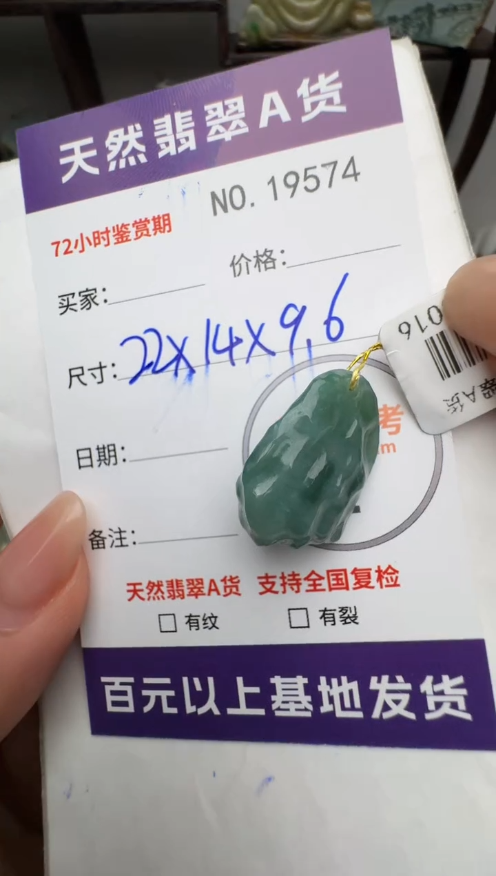 【闪购商品】翡翠颈饰未镶嵌翡翠19574