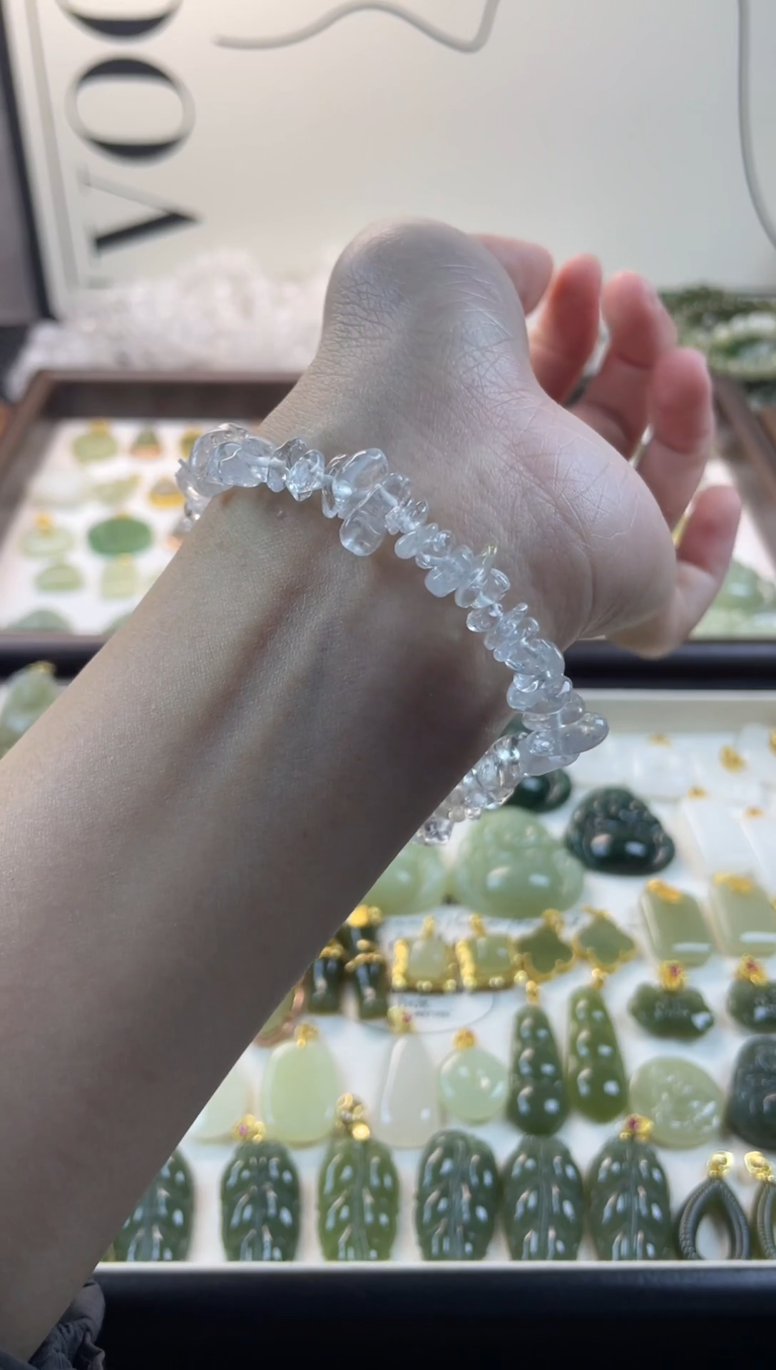 未镶嵌手链水晶白水