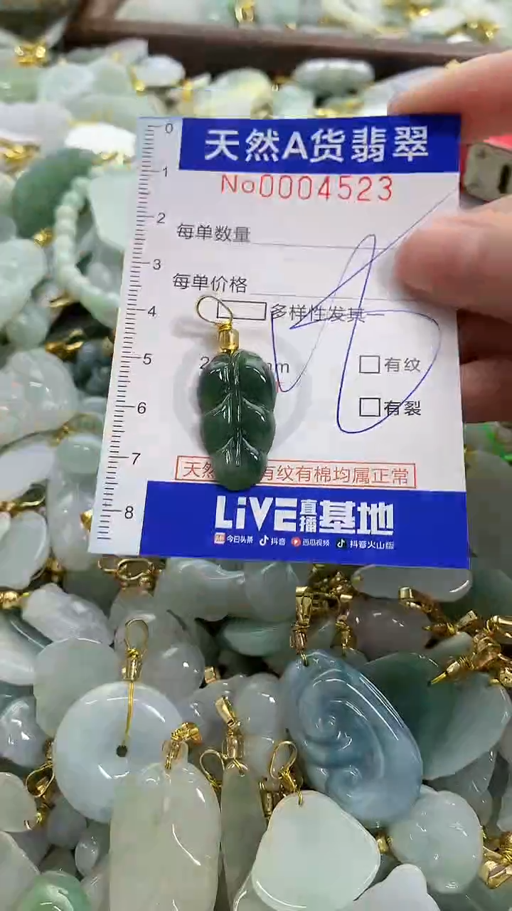 颈饰未镶嵌翡翠天然A货翡翠