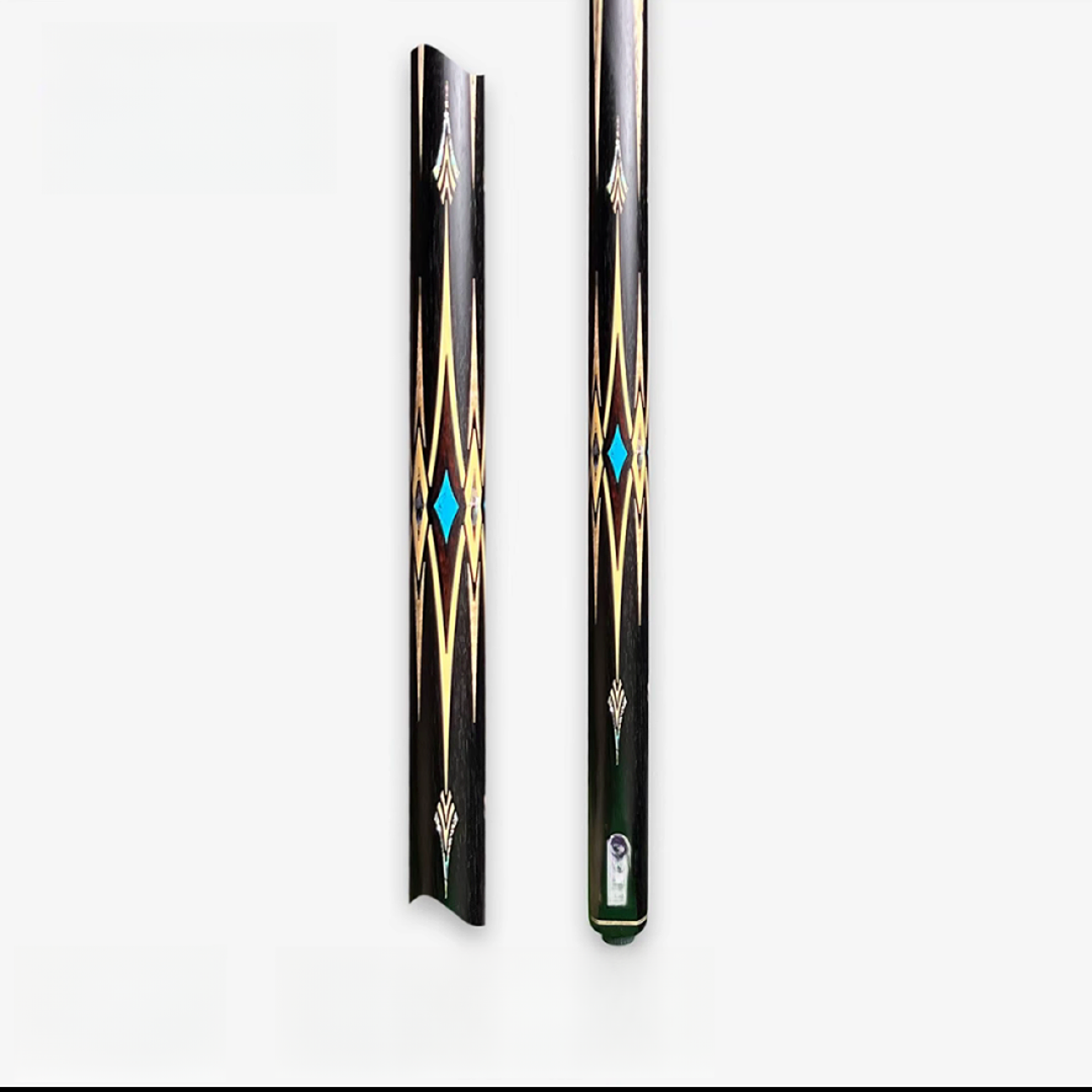 墨子6小头一体通杆中式黑八斯诺克手工免漆台球杆