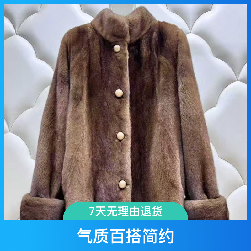 M-L短款立领均码中长款帕斯条通勤风极简风