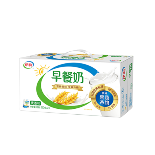 【11月】伊利早餐奶麦香味 6000ml(250ml*24盒)
