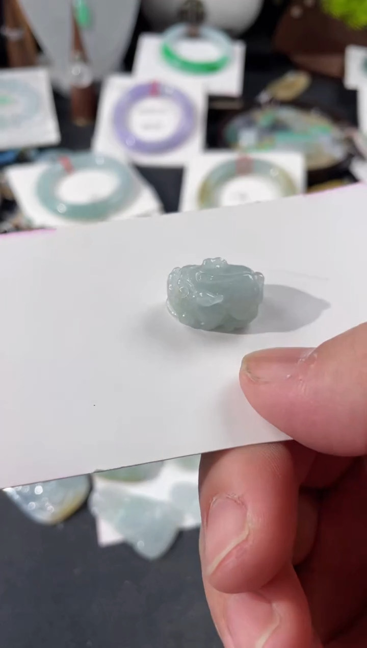 【闪购商品】翡翠颈饰未镶嵌有纹裂