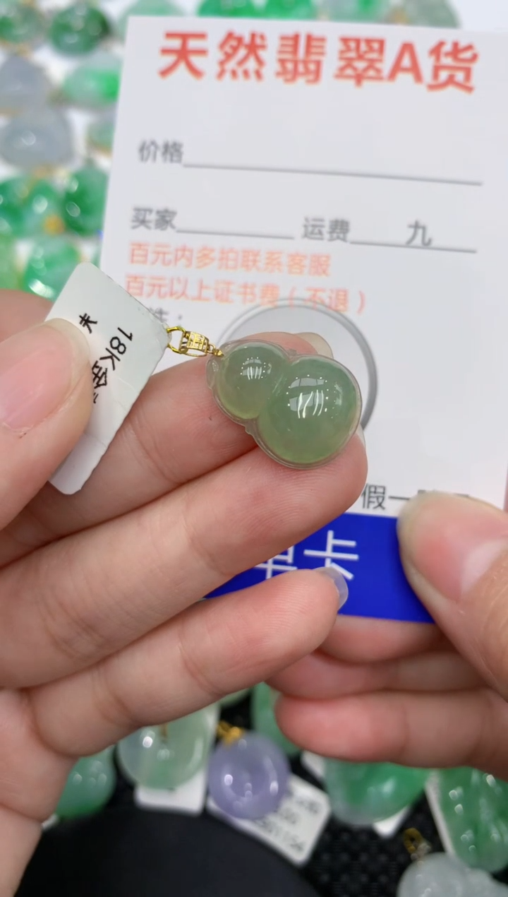 【闪购商品】翡翠颈饰18K金镶嵌  1111111111111