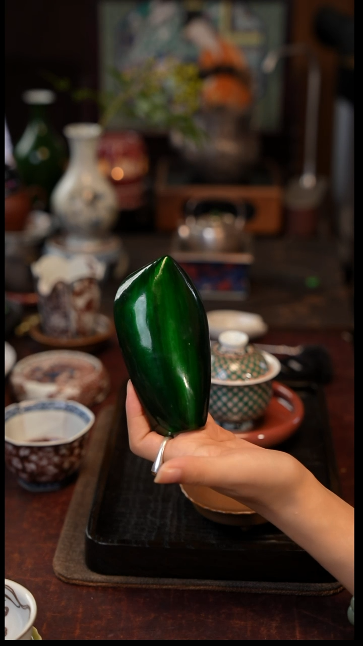 老****?大漆茶则  景德镇陶瓷福利款