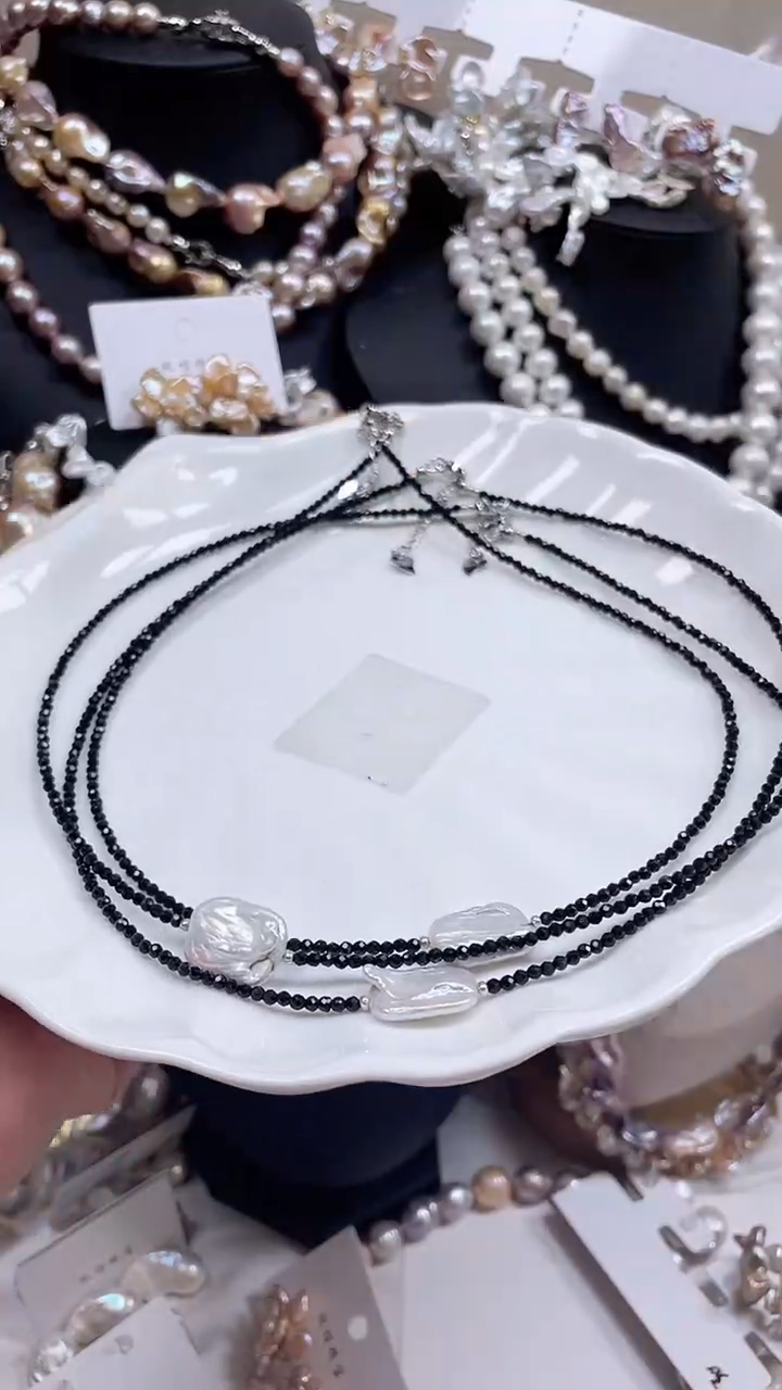 未镶嵌项链淡水珍珠【纯恬饰品】（多样性发货发一）