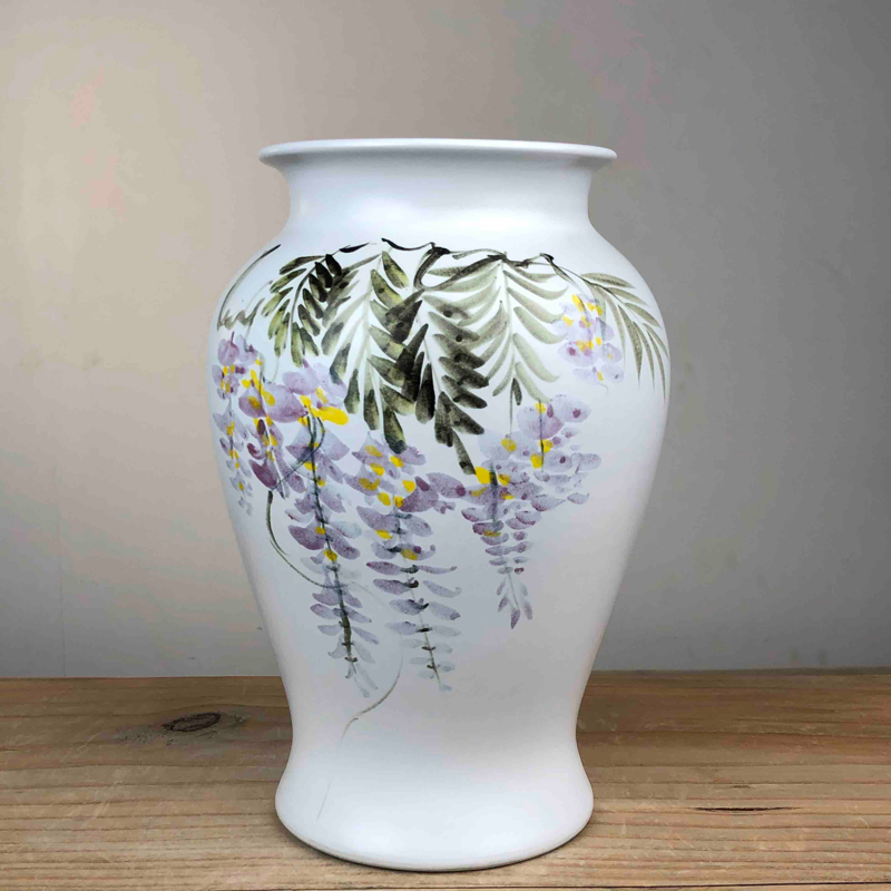 景德镇家具手工釉下彩花瓶室内客厅书房插干花鲜花摆件中国风花器