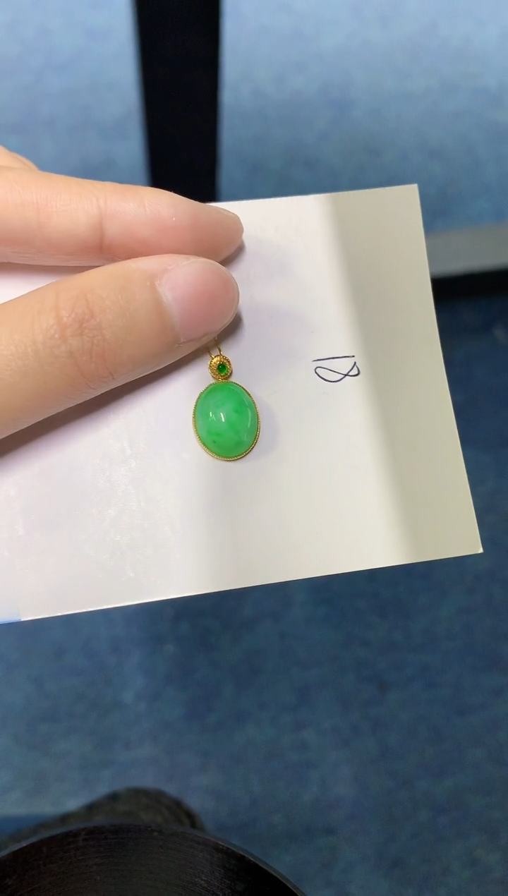 【闪购商品】翡翠颈饰18K金镶嵌000000000