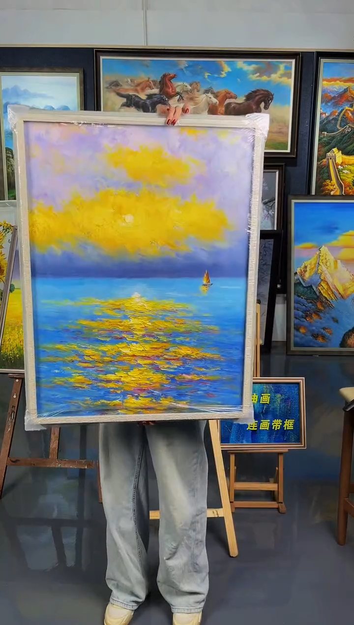 【闪购商品】油画8号 60*80 一帆风顺-手绘油画