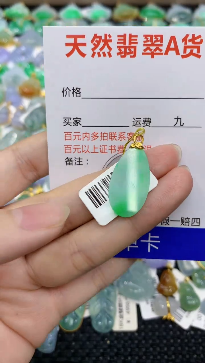【闪购商品】翡翠颈饰18K金镶嵌8888888888