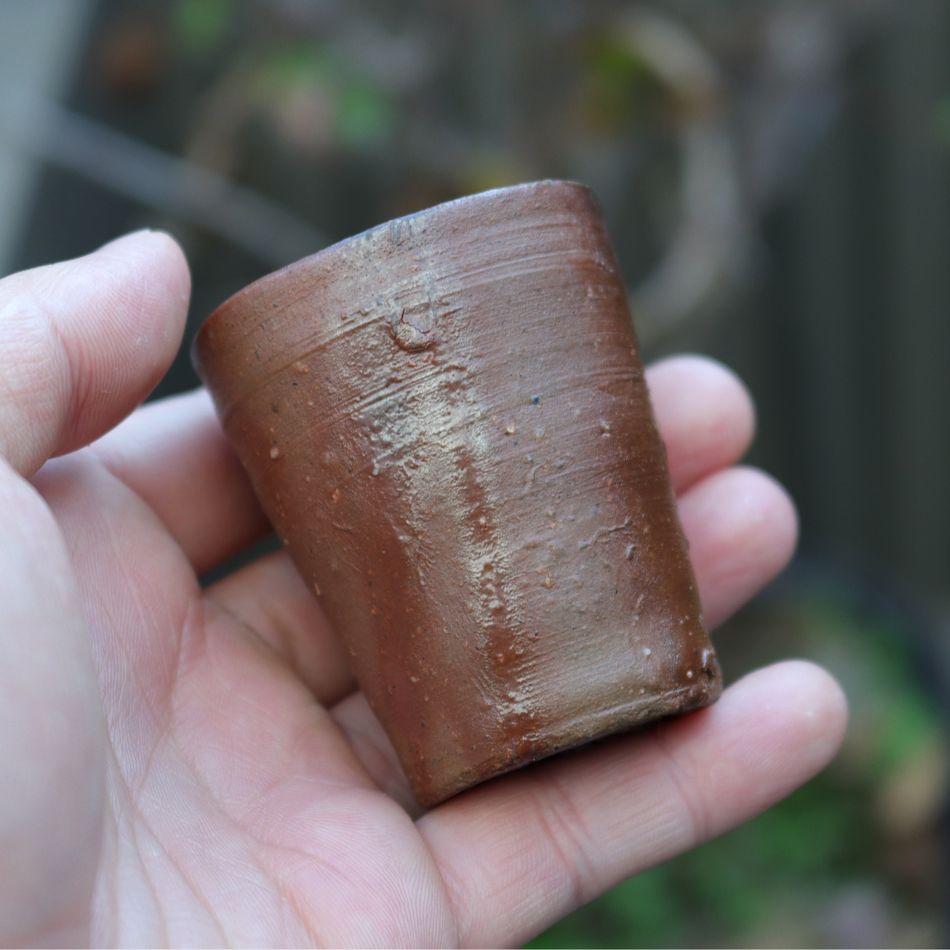 日本备前烧酒神中村六郎闻香杯一口香酒杯杯身小细线特价可正常用