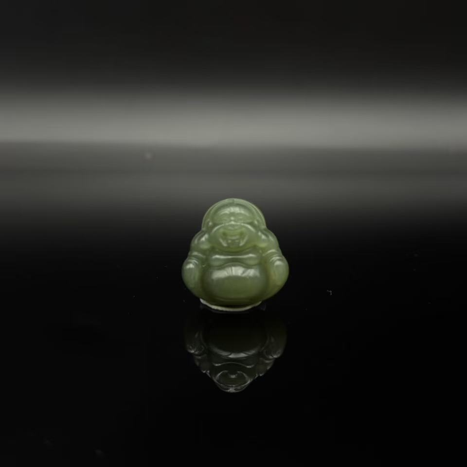 和田玉佛公--吊坠