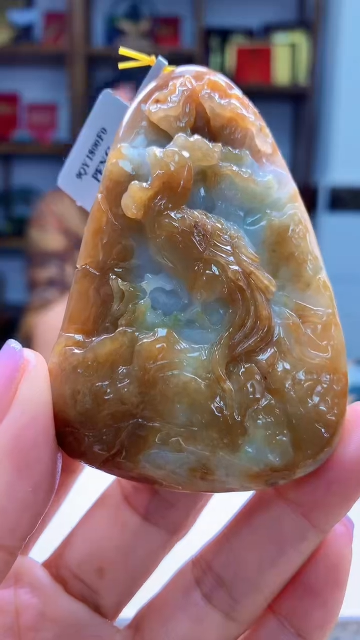 定制翡翠未镶嵌1105jj-毛货挂件26