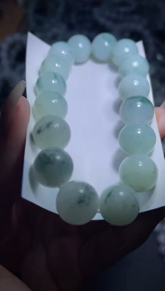 【闪购商品】定制翡翠未镶嵌天然缅甸A货翡翠手串52
