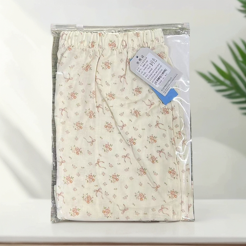 OBM-109#夏季女士碎花棉舒适家居短裤可外穿单裤