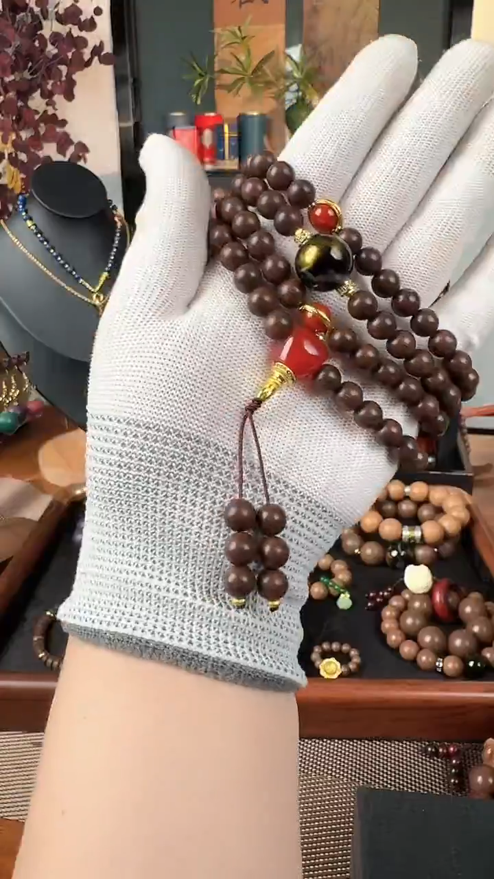 泥塑龙涎8mm设计款108子