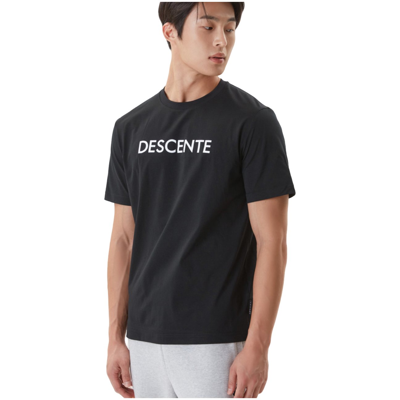DESCENTE/迪桑特塔夫速干透气圆领串标半袖韩版SP323UTS75