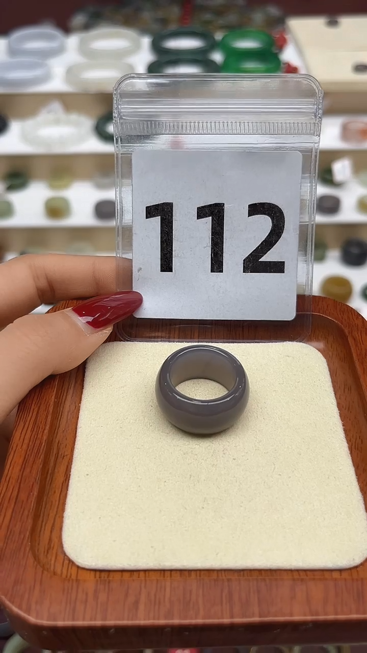 【闪购商品】和田玉戒指未镶嵌港码15号，内径17.4mm