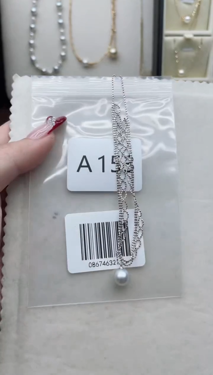 【闪购商品】海水珍珠套链银S925镶嵌A153