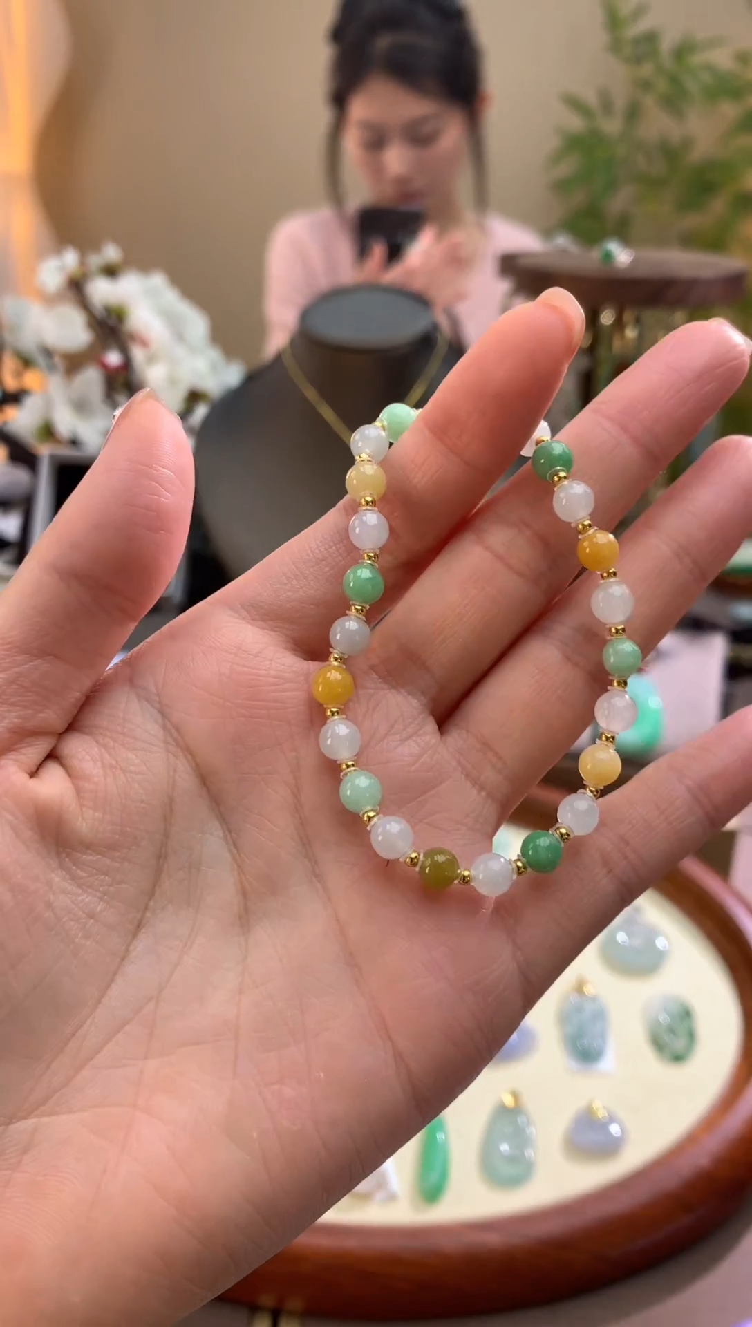 【闪购商品】翡翠颈饰未镶嵌手链