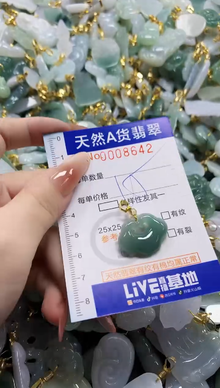 颈饰未镶嵌翡翠天然A货翡翠