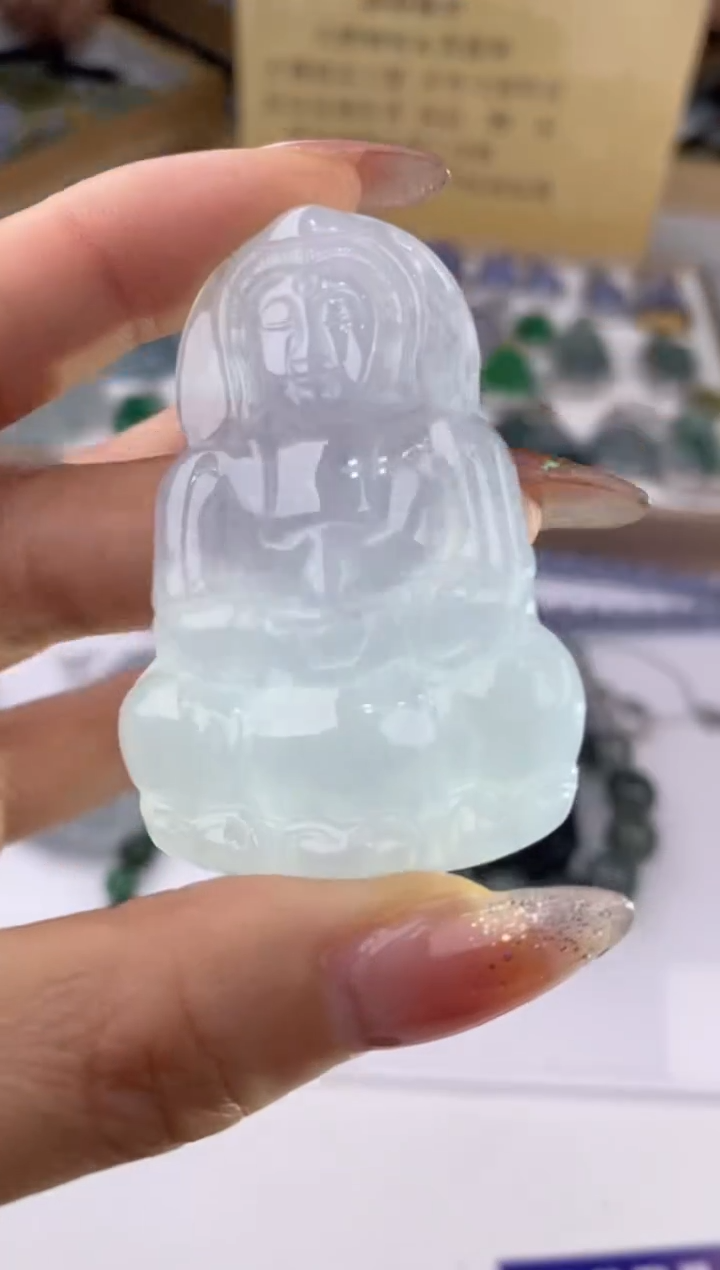 【闪购商品】翡翠吊坠(赠链)未镶嵌41445/静静聊翠