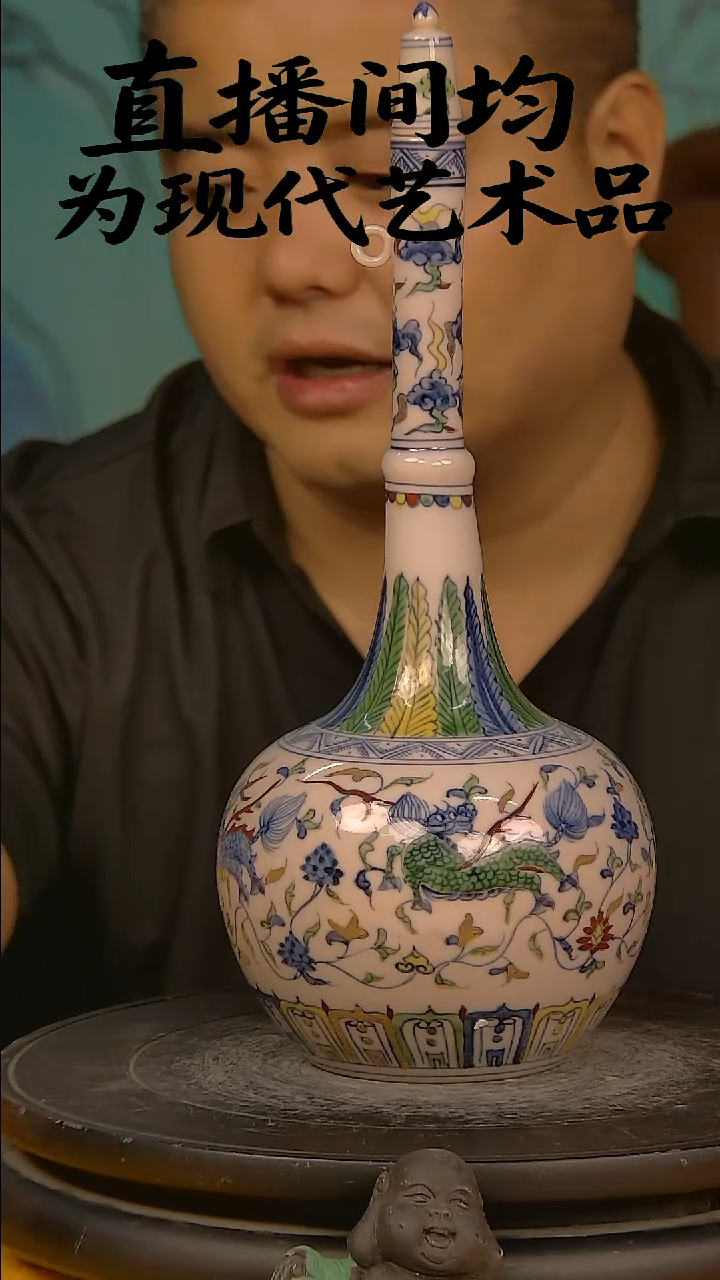摆件景德镇陶瓷青花摆件17