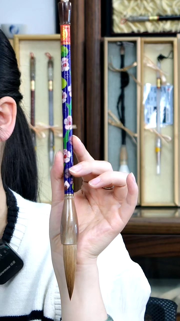 【闪购商品】2号景泰蓝狼毫对联笔1.5*6.1
