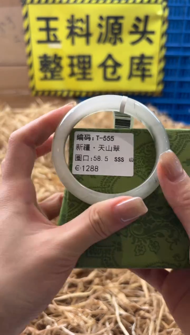 未镶嵌手镯石英质玉T-555