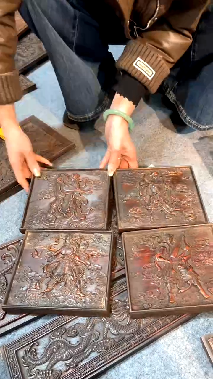 【闪购商品】木A紫檀雕刻一物一拍以直播间为准