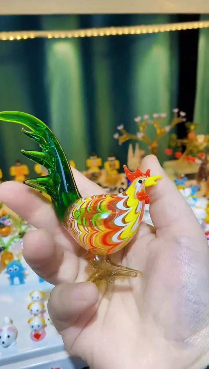 【闪购商品】琉璃手工艺品大公鸡