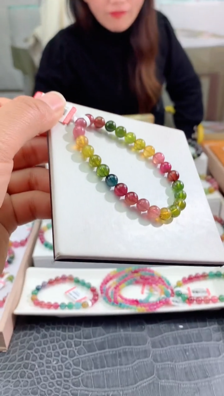 【闪购商品】碧玺手串未镶嵌多样性发一条