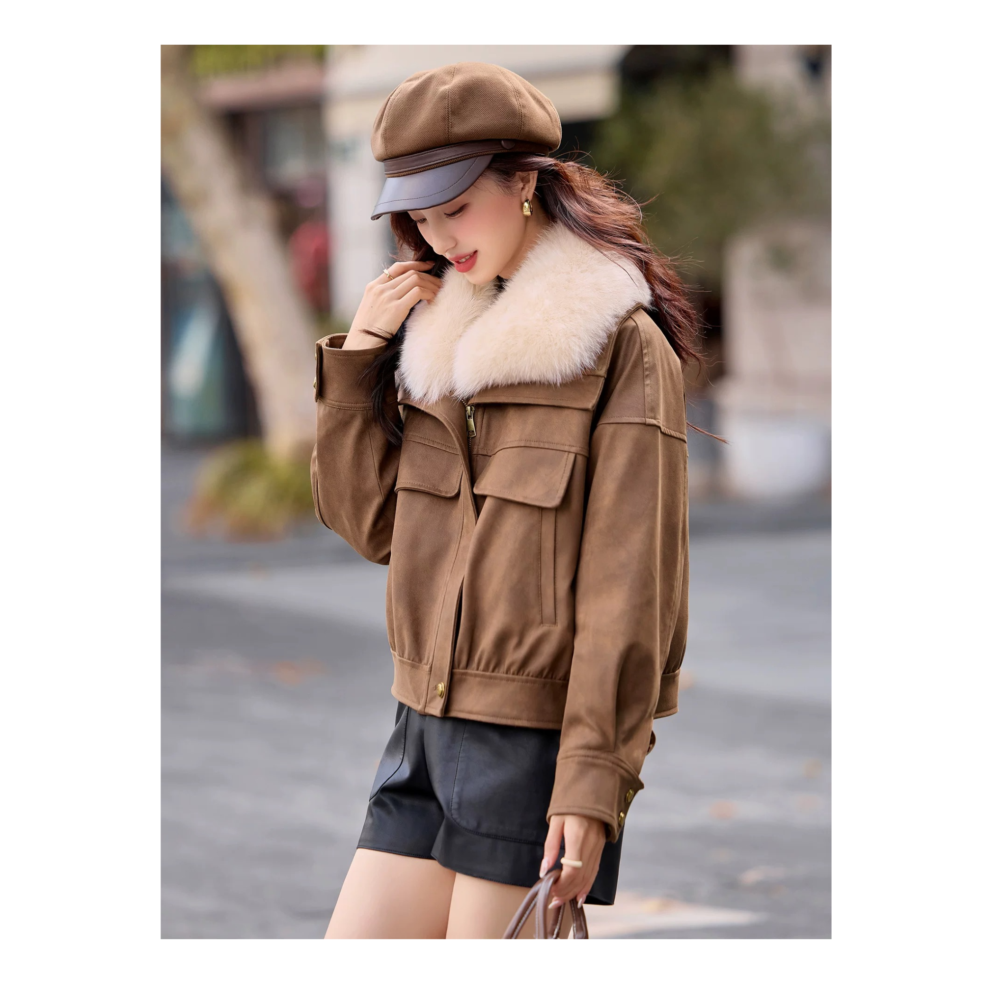 小香风女2025冬季新款今年流行短款保暖外套M