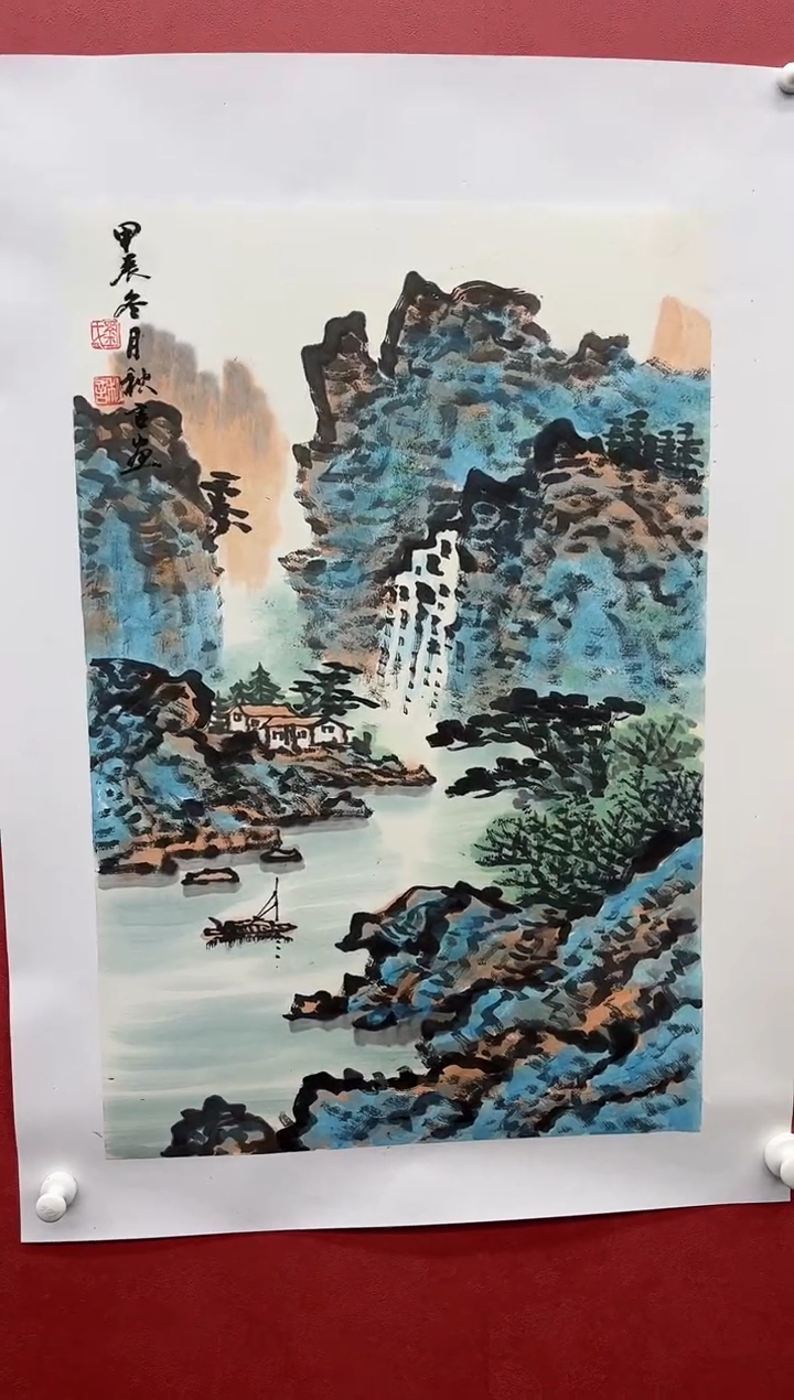【闪购商品】绘画刘秋言-2.7平尺-山水-纸片