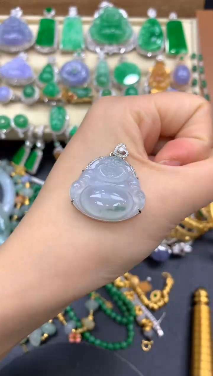 【闪购商品】翡翠颈饰18K金镶嵌357-中国好珍宝·