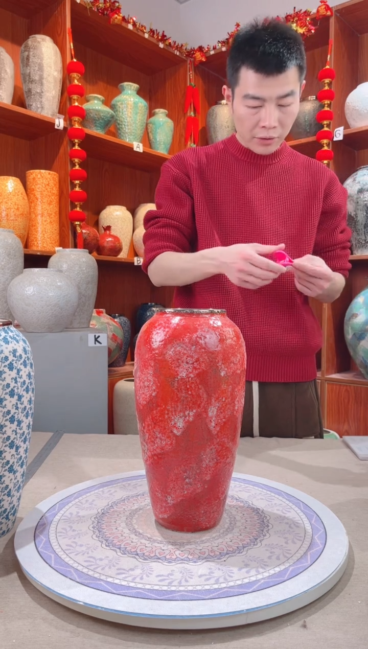 【闪购商品】瓶陶瓷花瓶 无花 微瑕a556