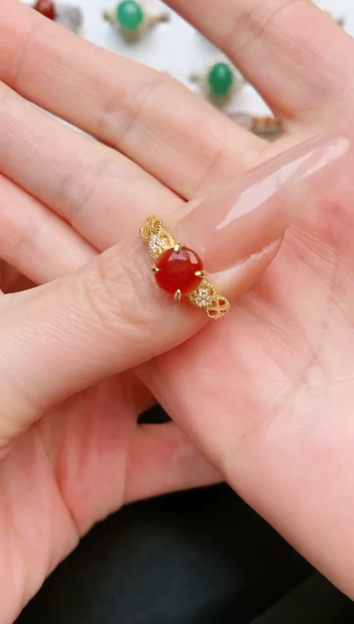 【闪购商品】翡翠戒指银S925镶嵌....